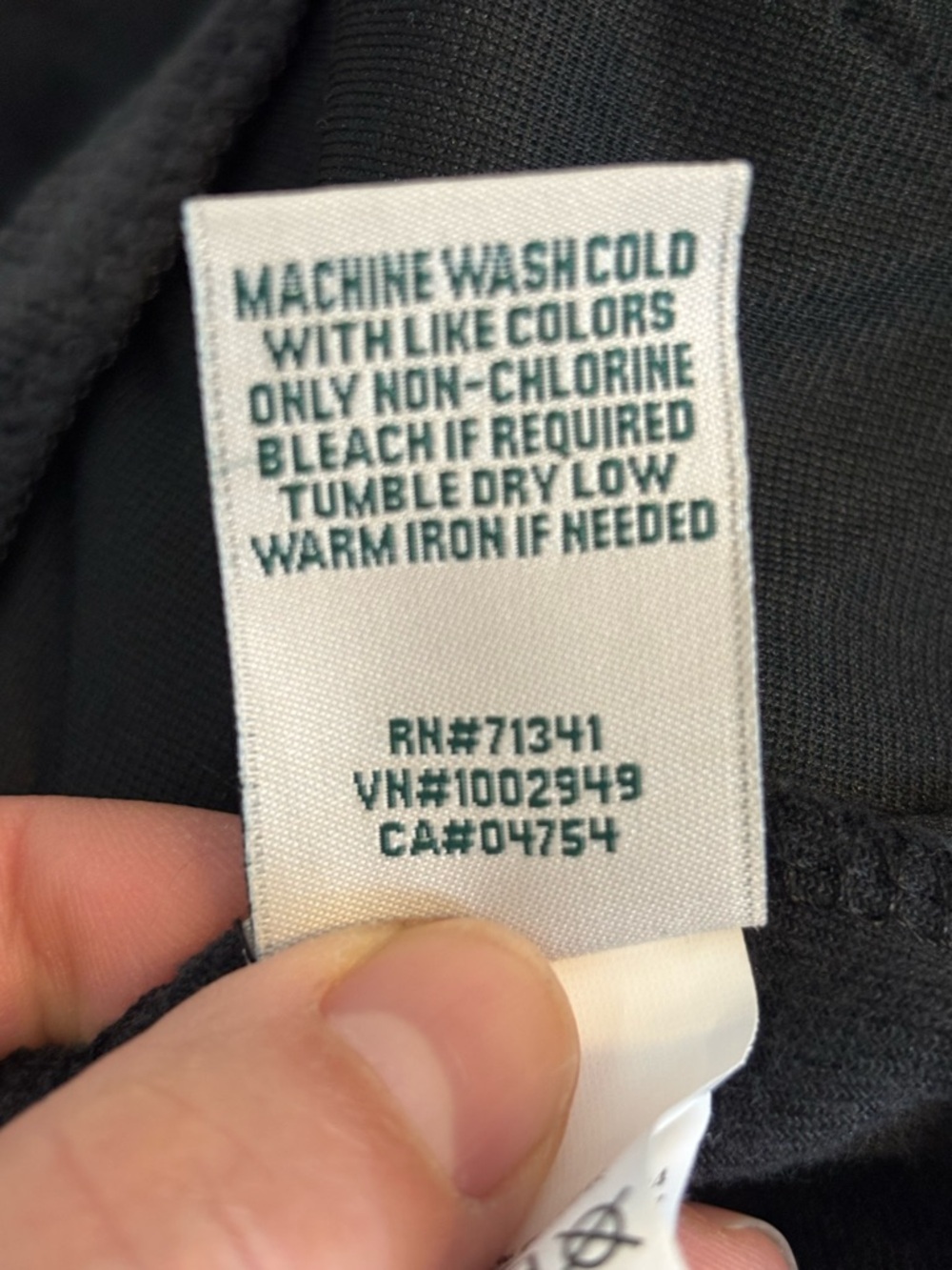 L.L.Bean Corduroy Pants Women’s Large Black Elastic Waist Straight Leg Cozy​ - Picture 6 of 6